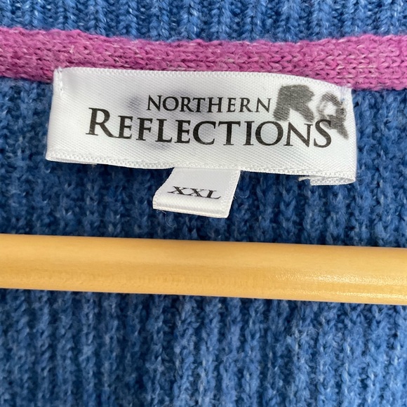 Northern Reflections Soft Ribbed Knit Relaxed Fit Cardigan - Picture 4 of 6